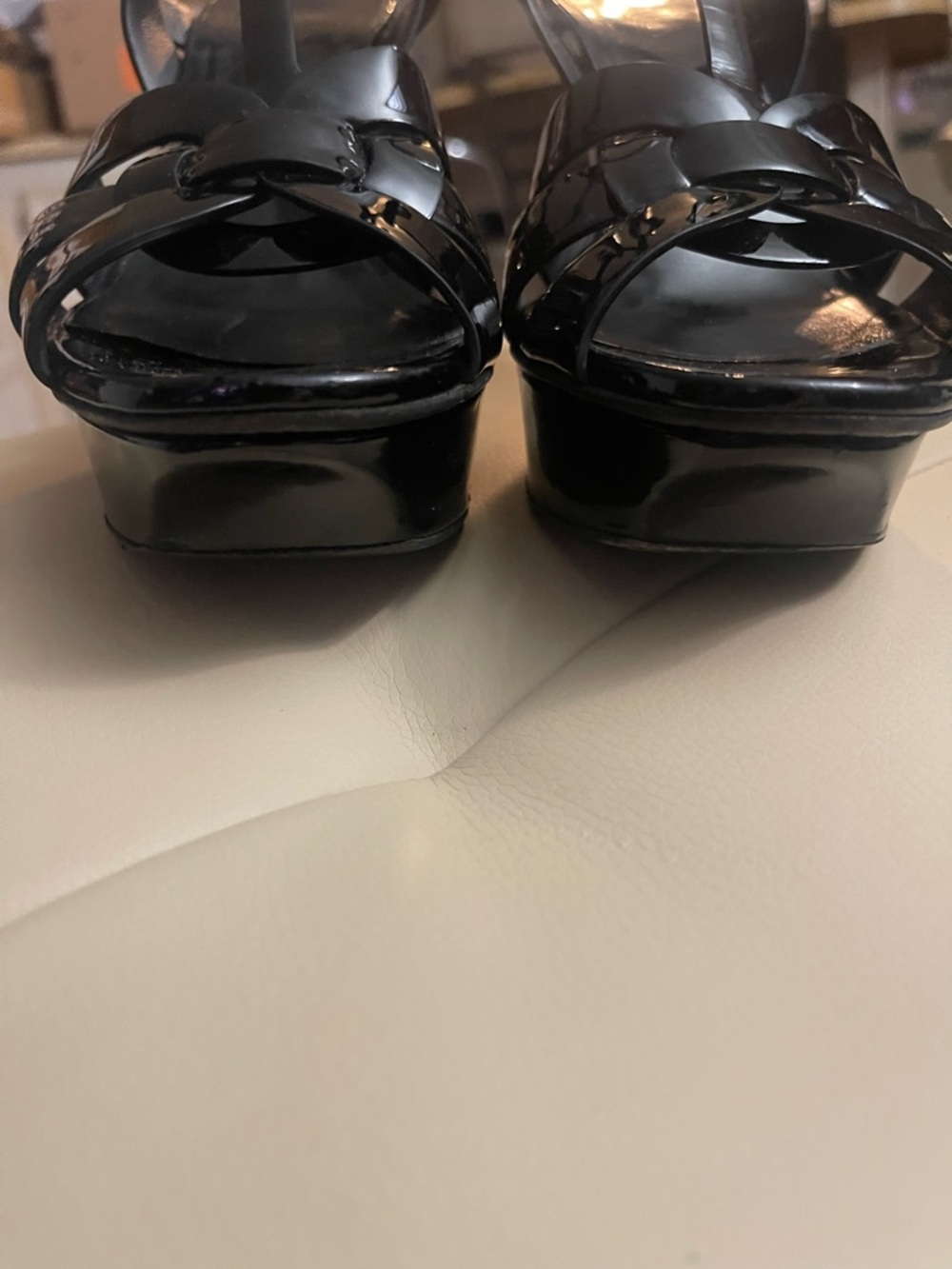 Saint Laurent Tribute T-Strap Platform Sandal 38 or8 excellent condition - Picture 2 of 16